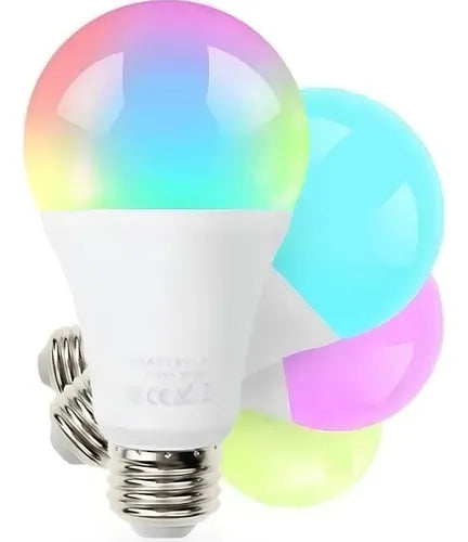 1 Lâmpada LED Smart RGB 10W Bluetooth Bivolt E27 – Compatível com App Tuya e Smart Life