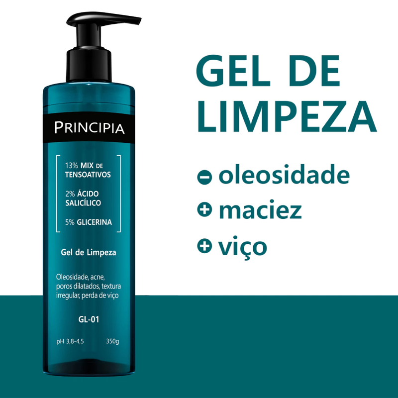 Gel de Limpeza Principia 2% Ácido Salicílico + 5% Glicerina com 350g™