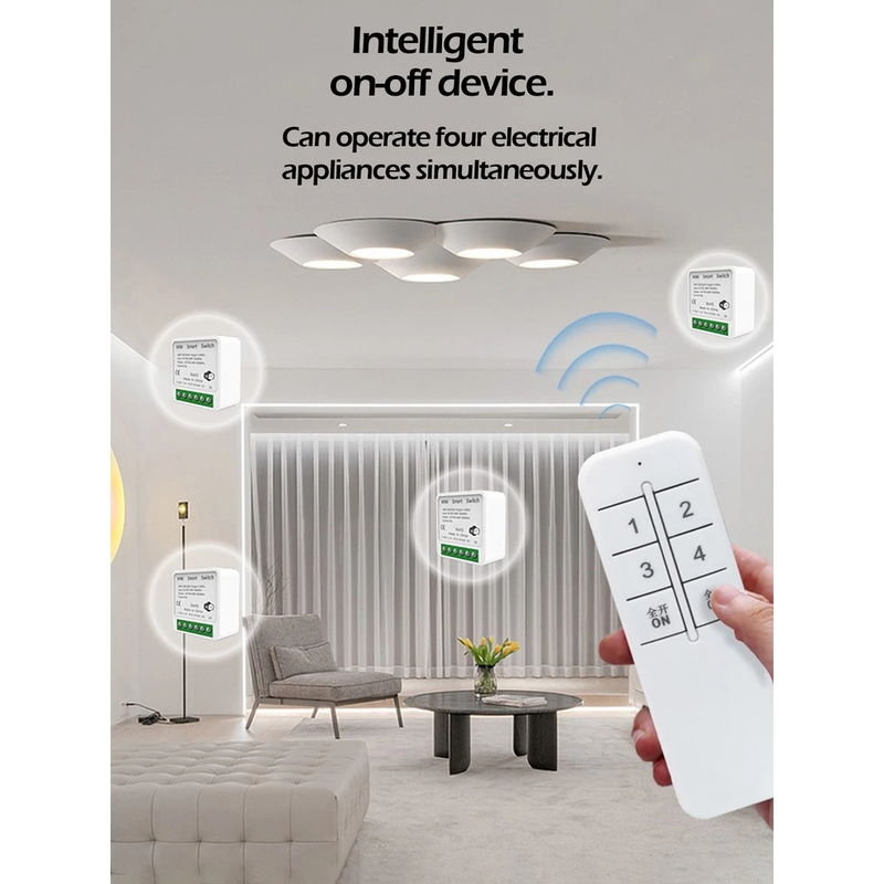 1 Módulo Interruptor Inteligente Wi-Fi Tuya 1 Canal – Controle via App, Alexa e Google Home